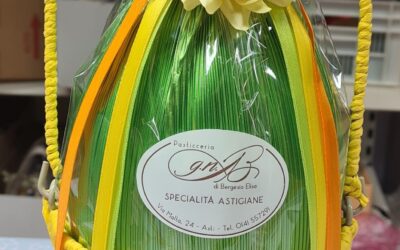 cestino uovo giallo verde